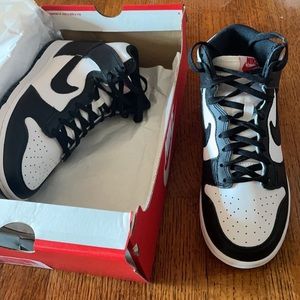 Nike Dunk High Black and White